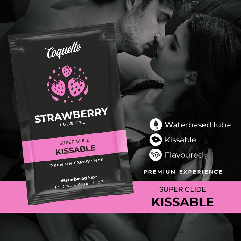 COQUETTE COSMETICS POCKET LUBRICANTE KISSABLE BASE AGUA FRESA 10 ML