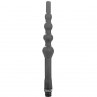 ALL BLACK BEADED DUCHA ANAL SILICONA 27 CM