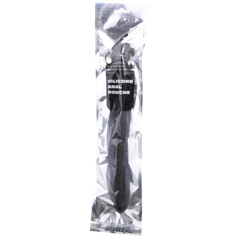 ALL BLACK BEADED DUCHA ANAL SILICONA 27 CM