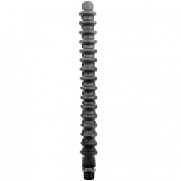 ALL BLACK MEGA RIPPLE DUCHA ANAL SILICONA 285 CM