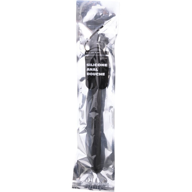 ALL BLACK DUCHA ANAL SILICONA 27 CM