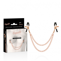 COQUETTE CHIC DESIRE FANTASY PINZAS METALICAS PEZONES CON CADENA