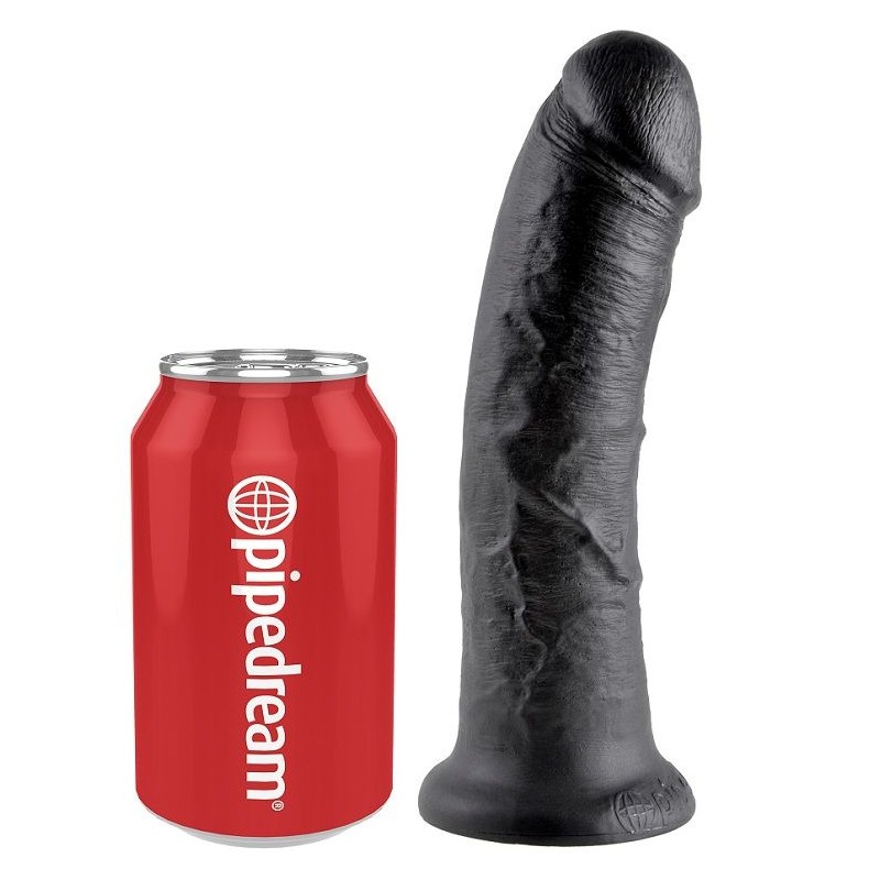 KING COCK 8 PENE NEGRO 203 CM