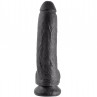 KING COCK 9 PENE REALISTICO NEGRO 229 CM