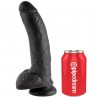 KING COCK 9 PENE REALISTICO NEGRO 229 CM