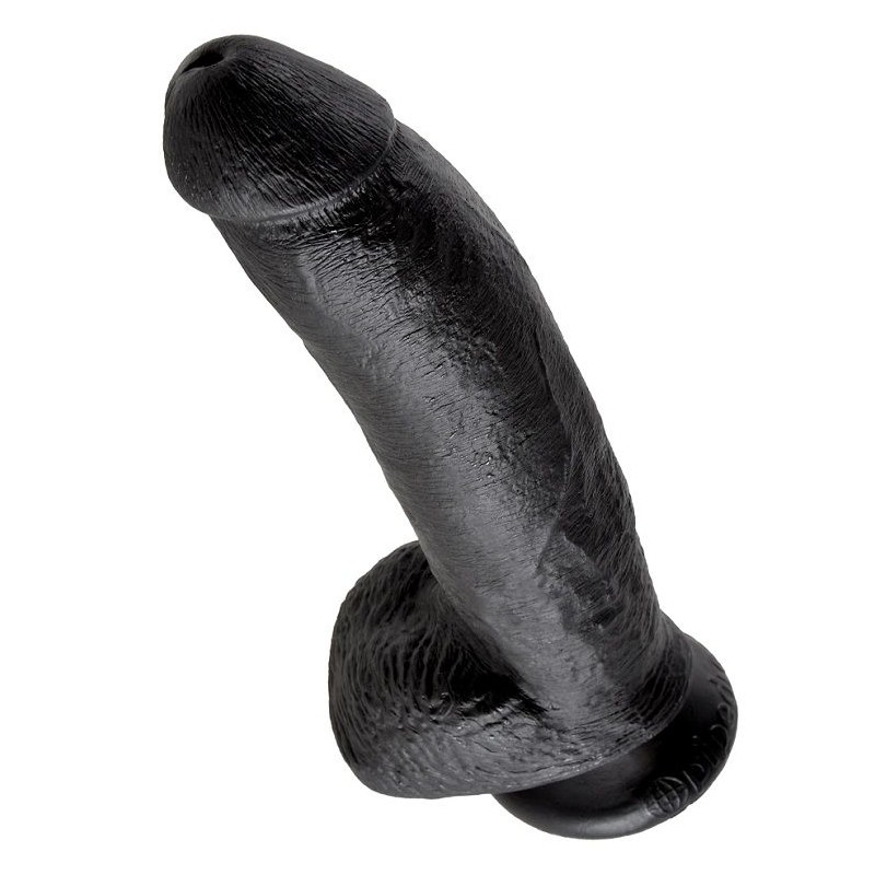 KING COCK 9 PENE REALISTICO NEGRO 229 CM