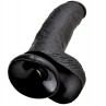 KING COCK 9 PENE REALISTICO NEGRO 229 CM