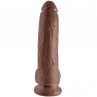 KING COCK 9 PENE REALISTICO MARRON 229 CM
