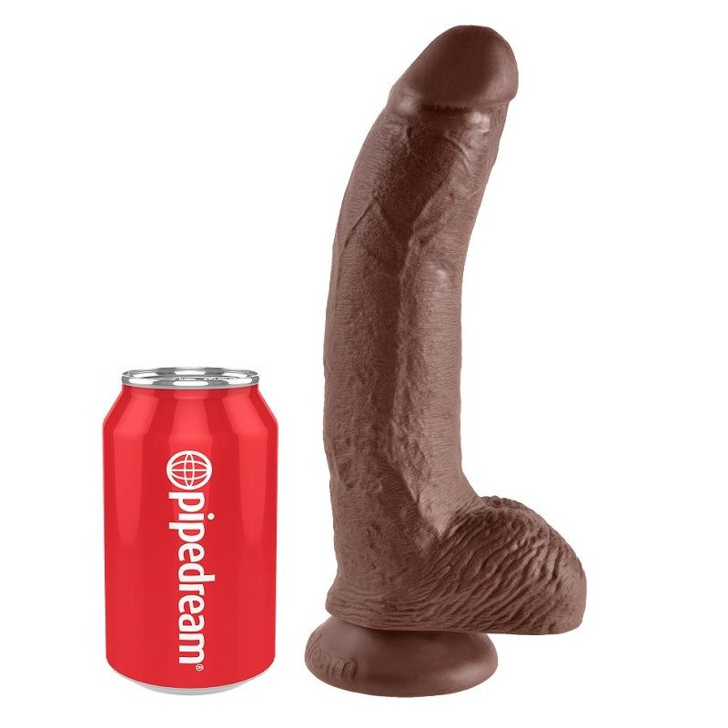 KING COCK 9 PENE REALISTICO MARRON 229 CM