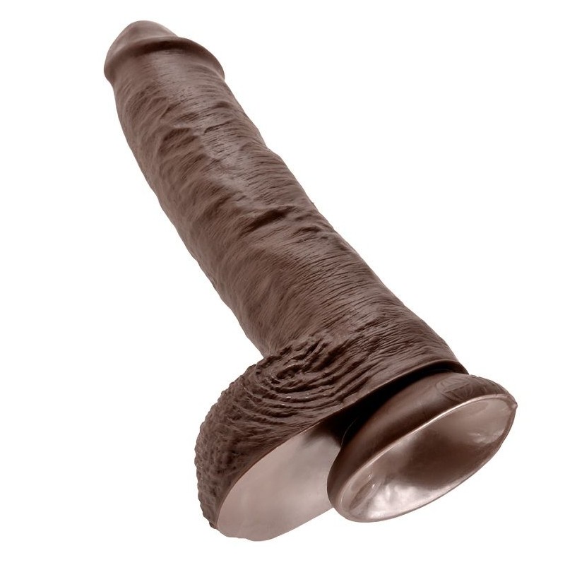 KING COCK 10 PENE REALISTICO MARRON 265 CM