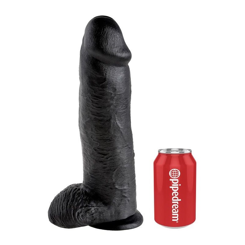 KING COCK 12 PENE REALISTICO NEGRO 3048 CM