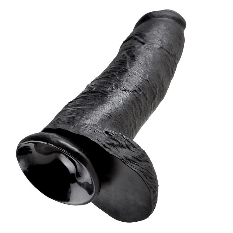 KING COCK 12 PENE REALISTICO NEGRO 3048 CM