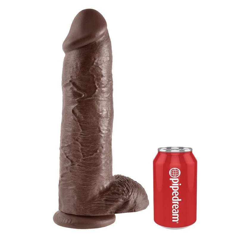 KING COCK 12 PENE REALISTICO MARRON 3048 CM