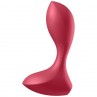 SATISFYER BACKDOOR LOVER PLUG ANAL VIBRADOR ROJO