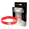 COQUETTE CHIC DESIRE COLLAR CUERO VEGANO ROJO ACCESORIO WOMAN FETISH