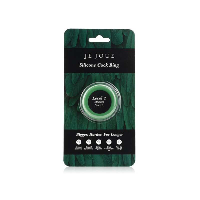 JE JOUE ANILLO SILICONA VERDE ESTRANGULAMIENTO MEDIO