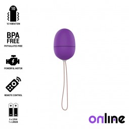 ONLINE HUEVO VIBRADOR CONTROL REMOTO S LILA