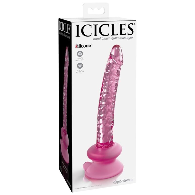 ICICLES N 86 DILDO VIDRIO CON VENTOSA