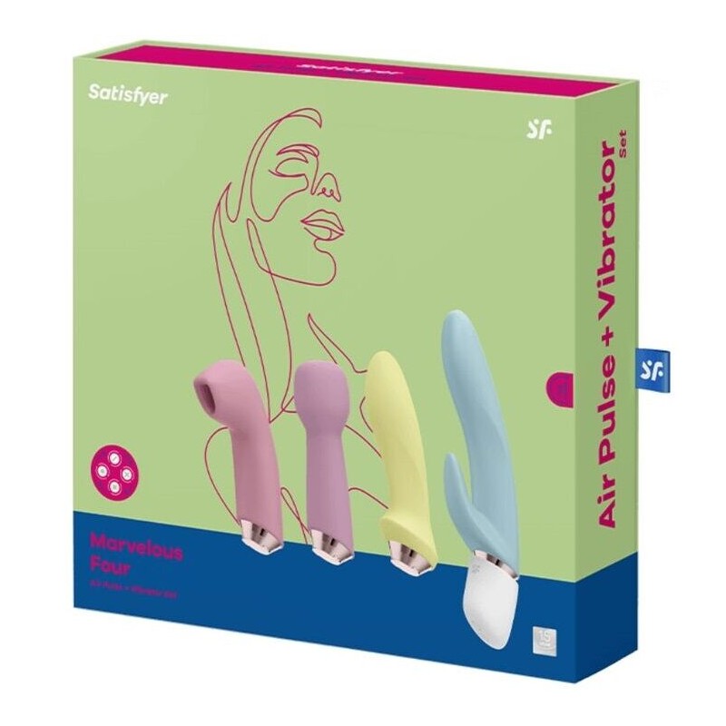 SATISFYER MARVELOUS FOUR SET VIBRADOR SUCCIONADOR