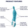 SATISFYER AMAZING 2 VIBRADOR PUNTO A TURQUESA