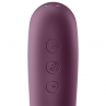 SATISFYER DUAL KISS ESTIMULADOR CLITORIS PURPURA
