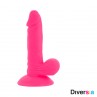 DIVERSIA DILDO FLEXIBLE CON VIBRACION ROSA 17 CM O 33 CM