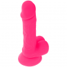 DIVERSIA DILDO FLEXIBLE CON VIBRACION ROSA 205 CM O 42 CM