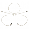 OHMAMA FETISH 4 PINZAS PEZONES CON COLLAR DE CADENAS