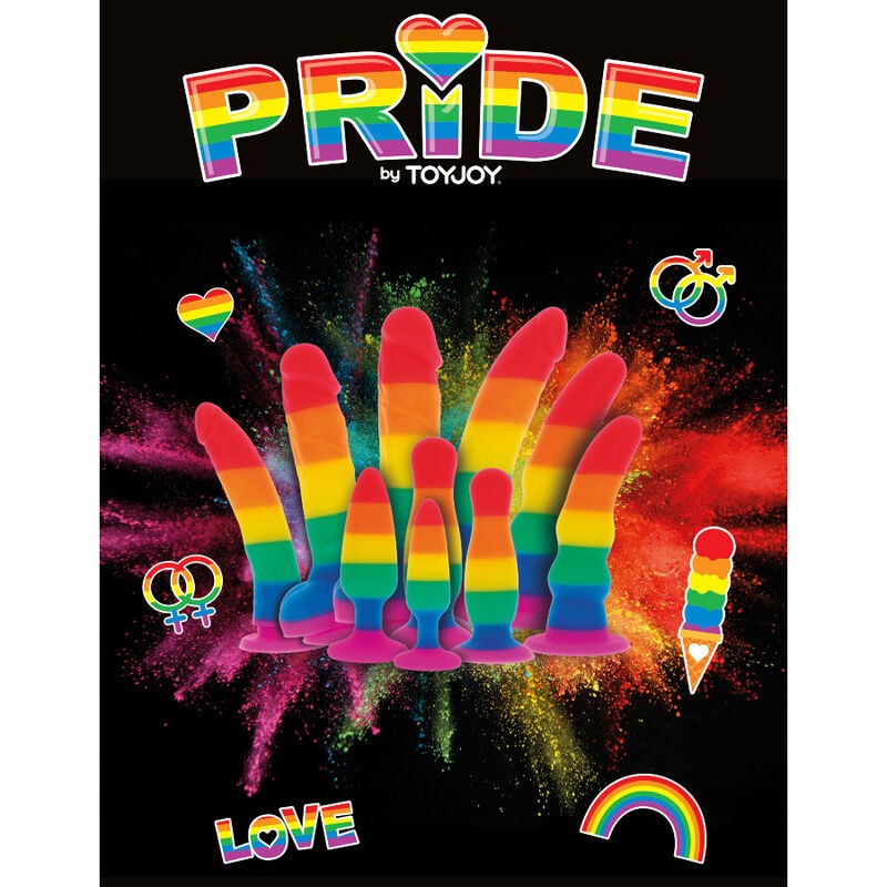 PRIDE DILDO BANDERA LGBT 19 CM