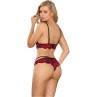 SUBBLIME SET DOS PIEZAS TOP Y PANTIES ENCAJE S M
