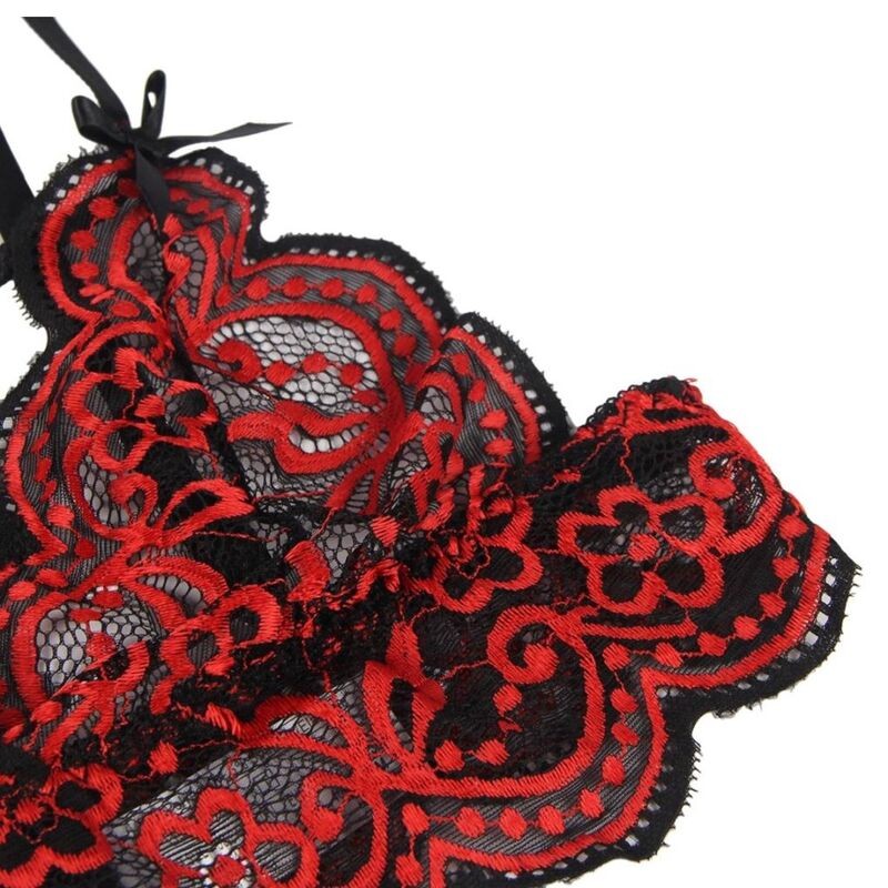 SUBBLIME SET DOS PIEZAS TOP Y PANTIES ENCAJE S M