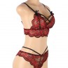 SUBBLIME SET DOS PIEZAS TOP Y PANTIES ENCAJE S M