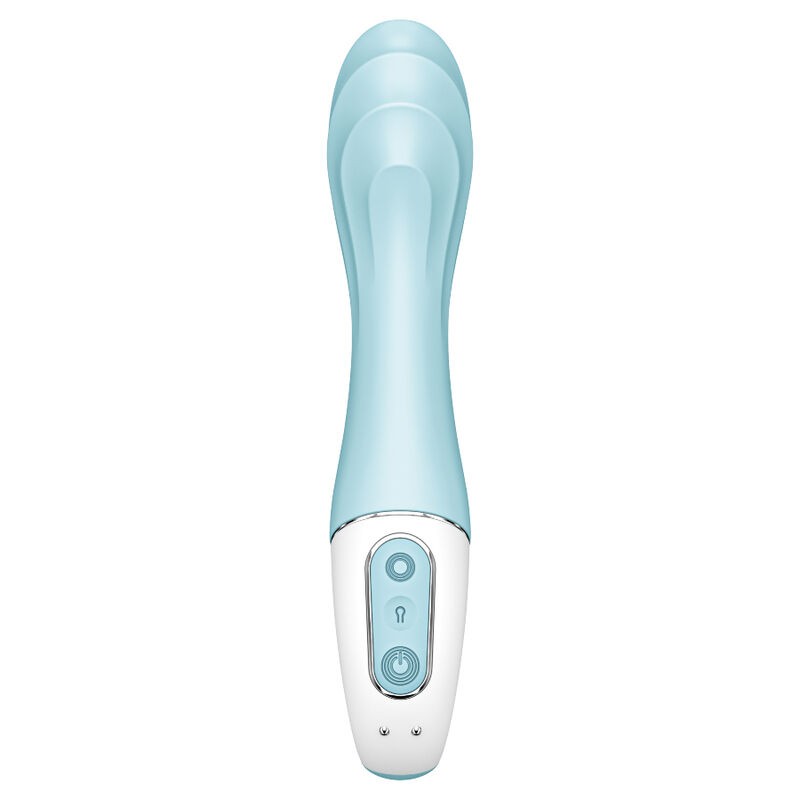SATISFYER AIR PUMP VIBRATOR 5 VIBRADOR PUNTO G INFLABLE APP AZUL