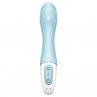 SATISFYER AIR PUMP VIBRATOR 5 VIBRADOR PUNTO G INFLABLE APP AZUL
