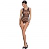 PASSION WOMAN BS086 BODYSTOCKING NEGRO TALLA UNICA