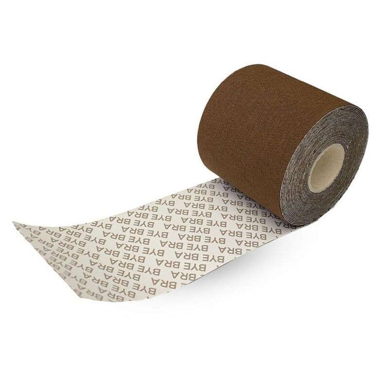 BYE BRA BODY CINTA 5 M X 65 CM 3 PARES DE PEZONERAS MARRON
