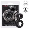 CALEXOTICS ALPHA DUAL MAGNUM RING NEGRO