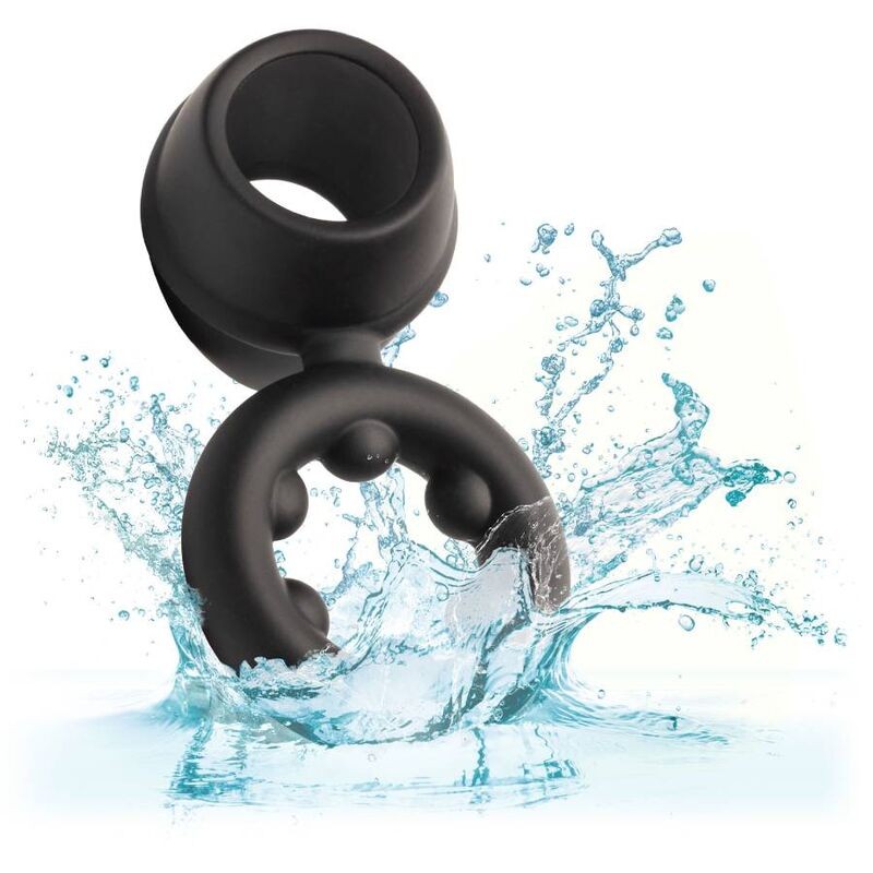 CALEXOTICS ALPHA DUAL MAGNUM RING NEGRO