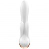 SATISFYER DOUBLE FLEX VIBRADOR APP BLANCO