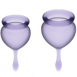SATISFYER FEEL GOOD KIT COPA MENSTRUAL LILA 15 20 ML