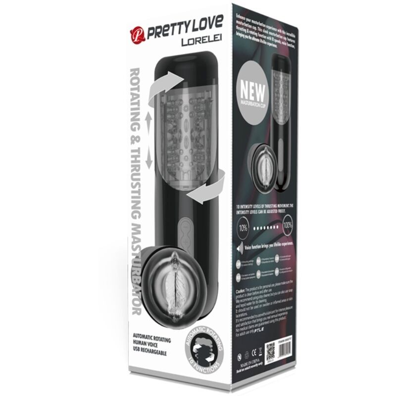 PRETTY LOVE MASTURBADOR RECARGABLE MULTIFUNCIoN LORELEI