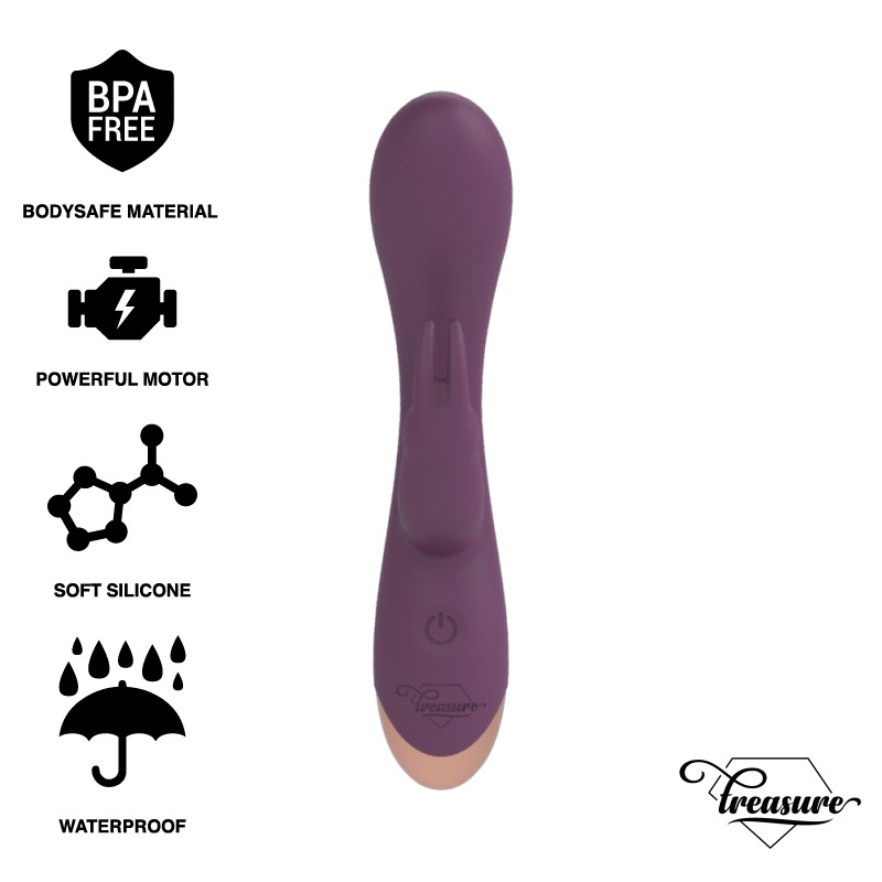 TREASURE LAURENCE RABBIT VIBRADOR COMPATIBLE CON LA TECNOLOGiA WATCHME WIRELESS