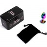 SECRETPLAY METAL BUTT PLUG MULTICOLOR TALLA S 7 CM