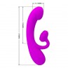 PRETTY LOVE SINCERE VIBRADOR Y SUCCIONADOR DE CLITORIS SILICONA MORADO