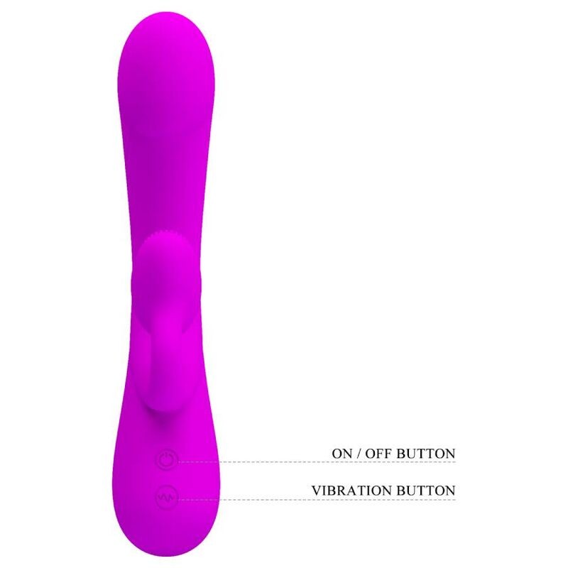 PRETTY LOVE SINCERE VIBRADOR Y SUCCIONADOR DE CLITORIS SILICONA MORADO