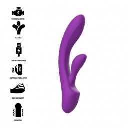 INTENSE LUIGI VIBRADOR RABBIT SILICONA LIQUIDA MORADO