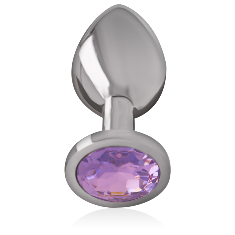 INTENSE PLUG ANAL METAL ALUMINIO CON CRISTAL VIOLETA TALLA S