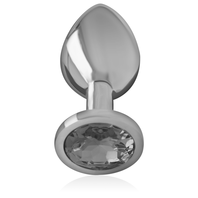 INTENSE PLUG ANAL METAL ALUMINIO CON CRISTAL NEGRO TALLA L