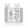 INTENSE PLUG ANAL METAL ALUMINIO CON CRISTAL PLATA TALLA S