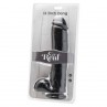 GET REAL DILDO 28 CM CON TESTICULOS NEGRO
